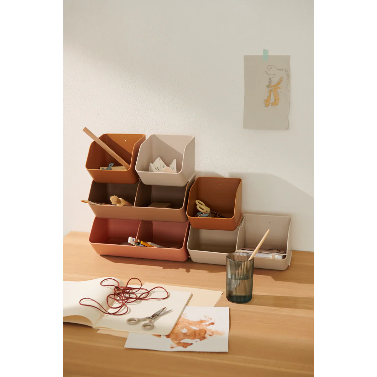 Rosemary desktop organiser Medium - Tuscany rose - Image 4